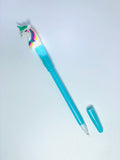 HORSE PLUSH PEN WITH LIGHT BLUE COLOR