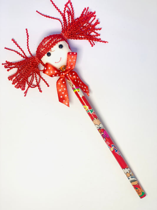 الفتيات الكرتون تصميم قلم رصاص