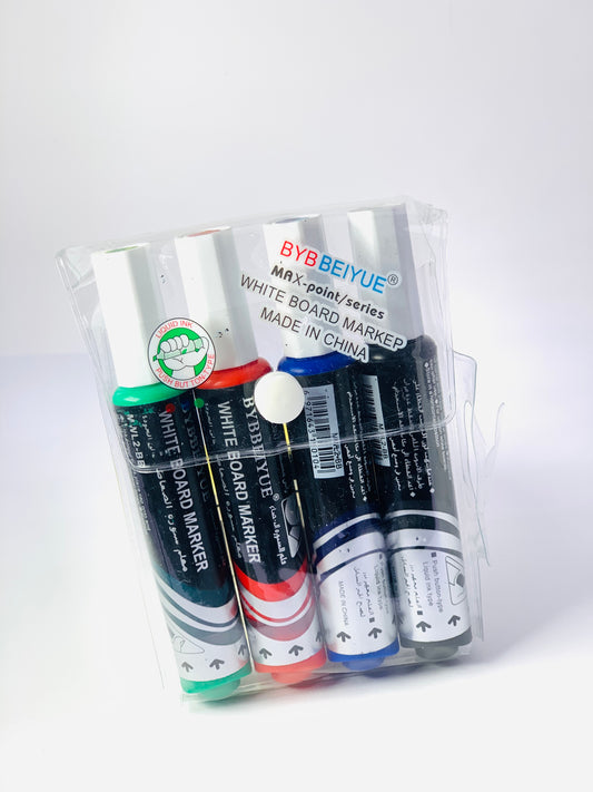 BYBBEIYUE قلم تحديد للسبورة البيضاء 1X4