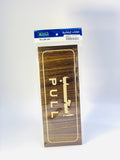 PULL STICKER ENGLISH & ARABIC WOODEN BOARD