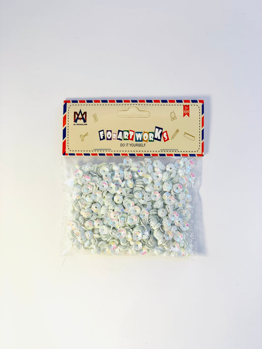 PLASTIC BEADS WHITE COLOR