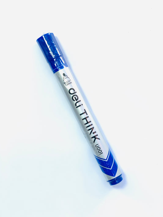 ديلي ثينك علامة السبورة البيضاء باللون الأزرق