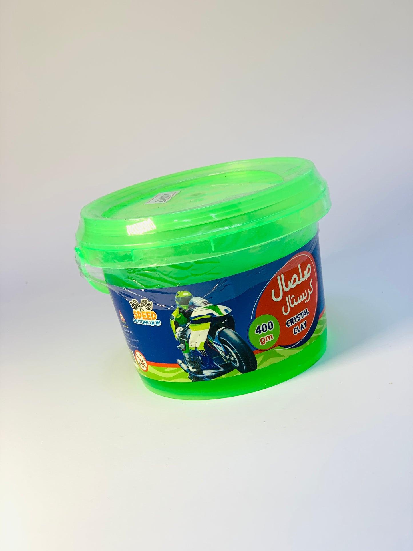 اس بي سي كريستال كلاي أخضر 400 جم