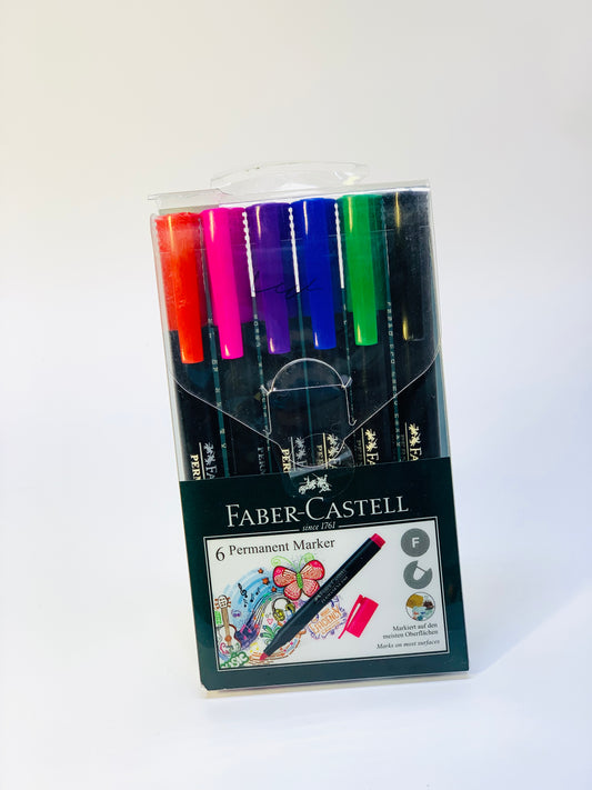 FABER CASTEL 6 PERMANENT MARKER (F)