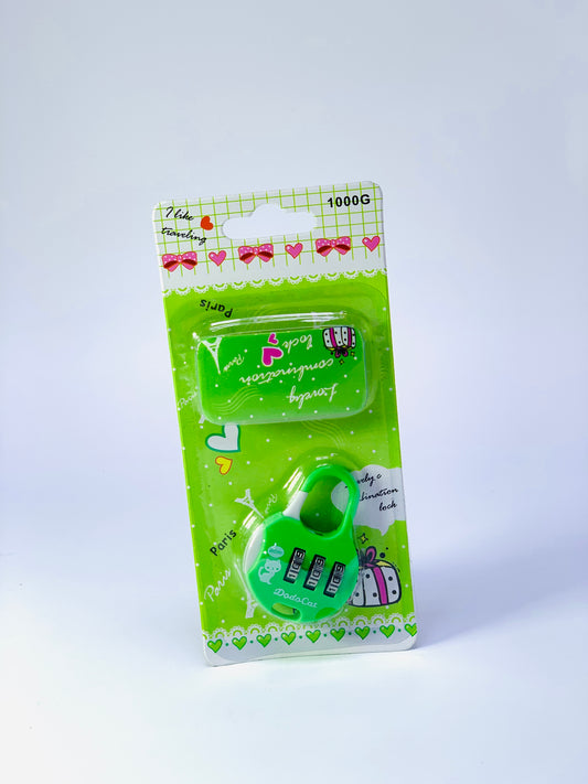 NUMBER LOCK GREEN COLOR