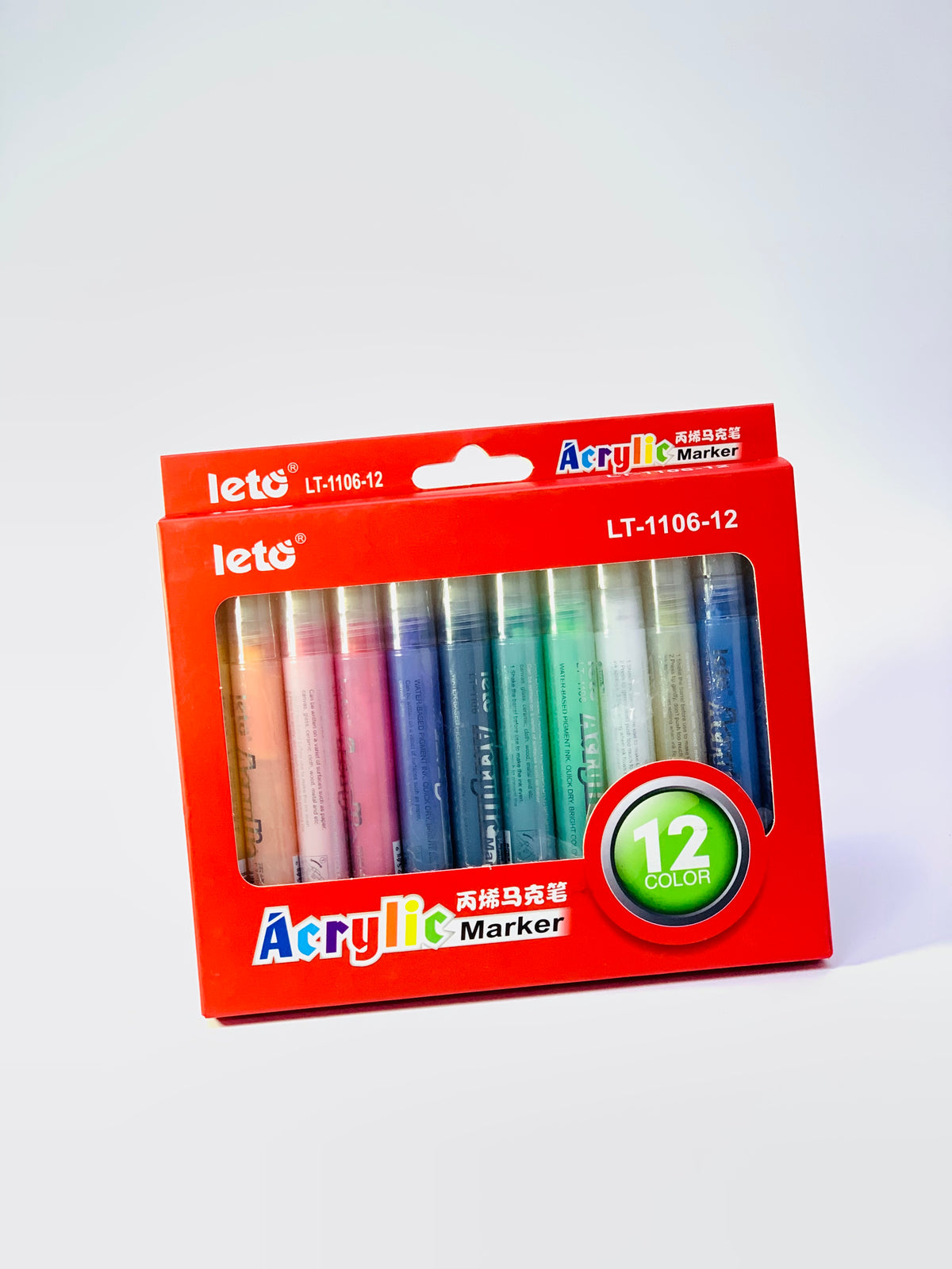 ACRYLIC MARKER 12 COLORS