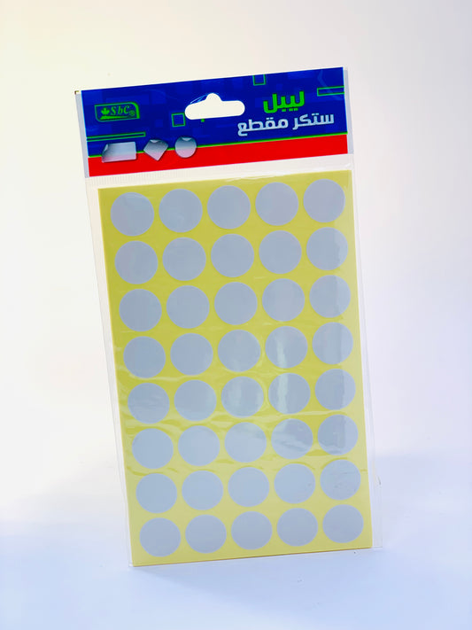 SBC SELF ADHESIVE ROUND WHITE SMALL