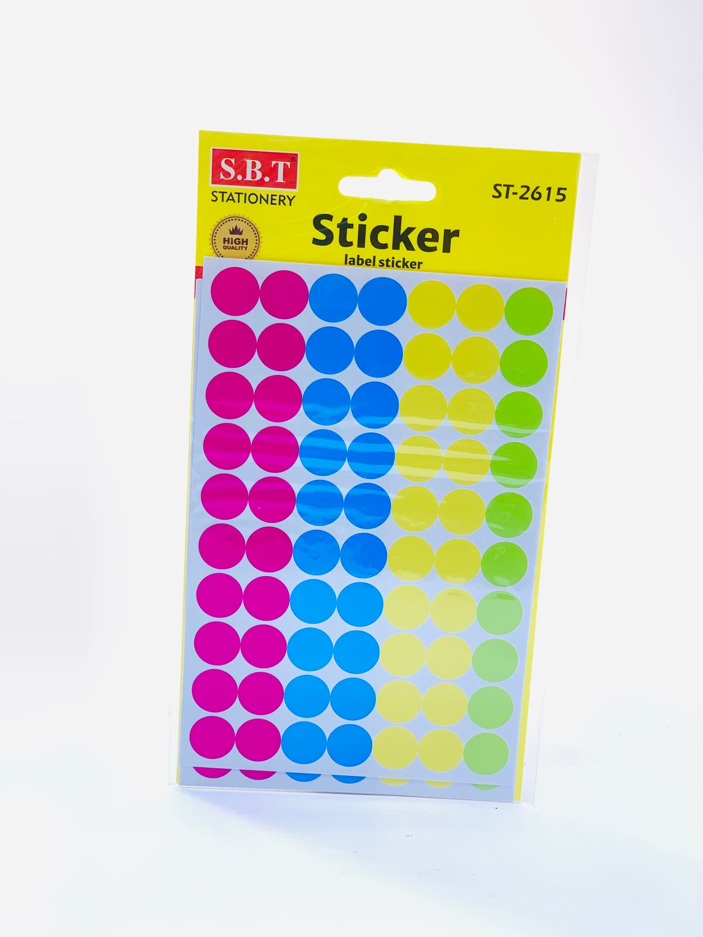 SBT 4 COLOR STICKER ROUND ST2615