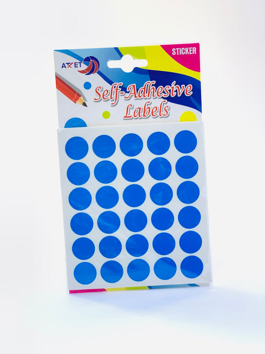 ATKET SELF ADHESIVE LABELS ROUND BLUE