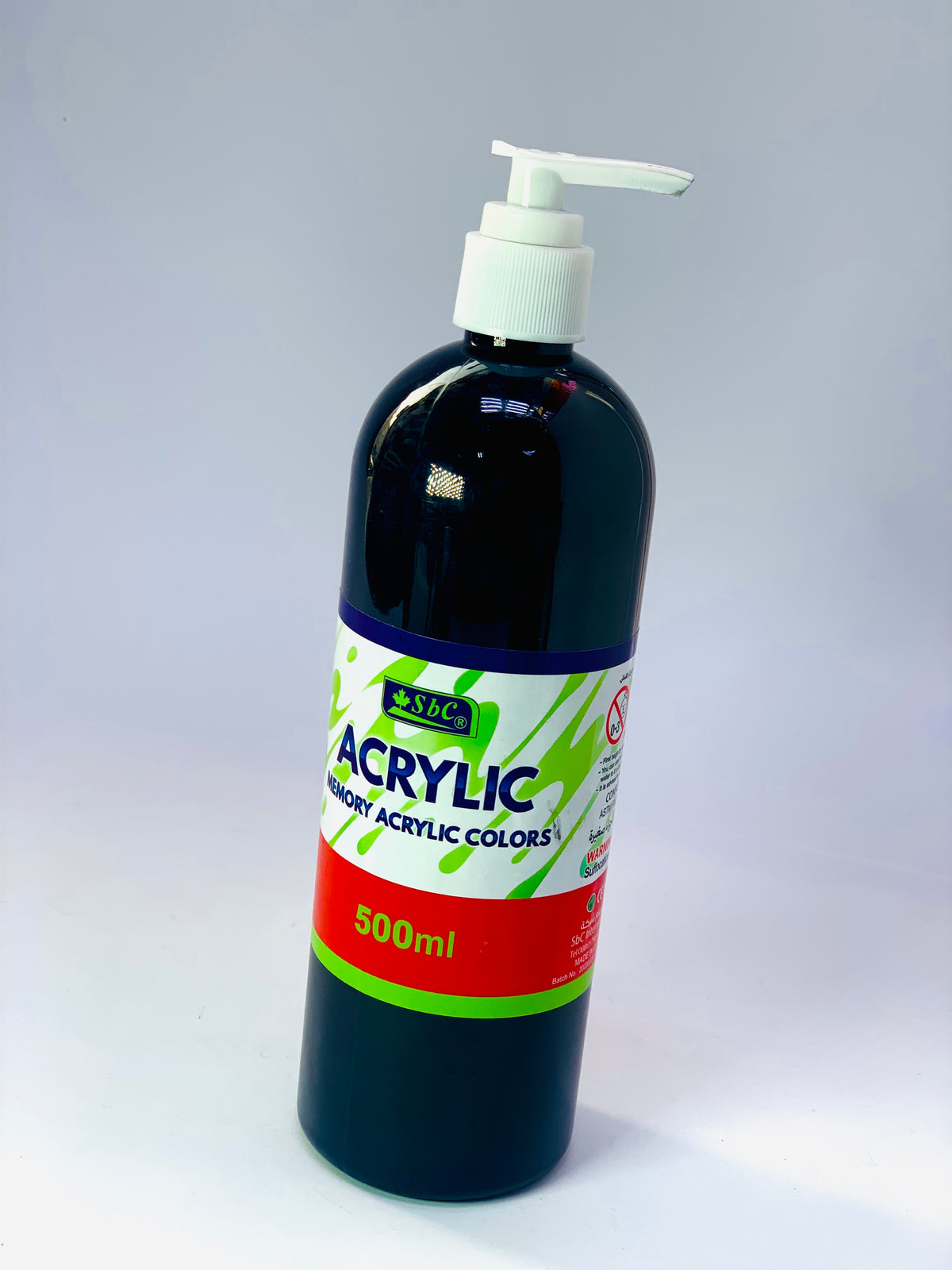 SBC ACRYLIC COLOR BLACK 500ML