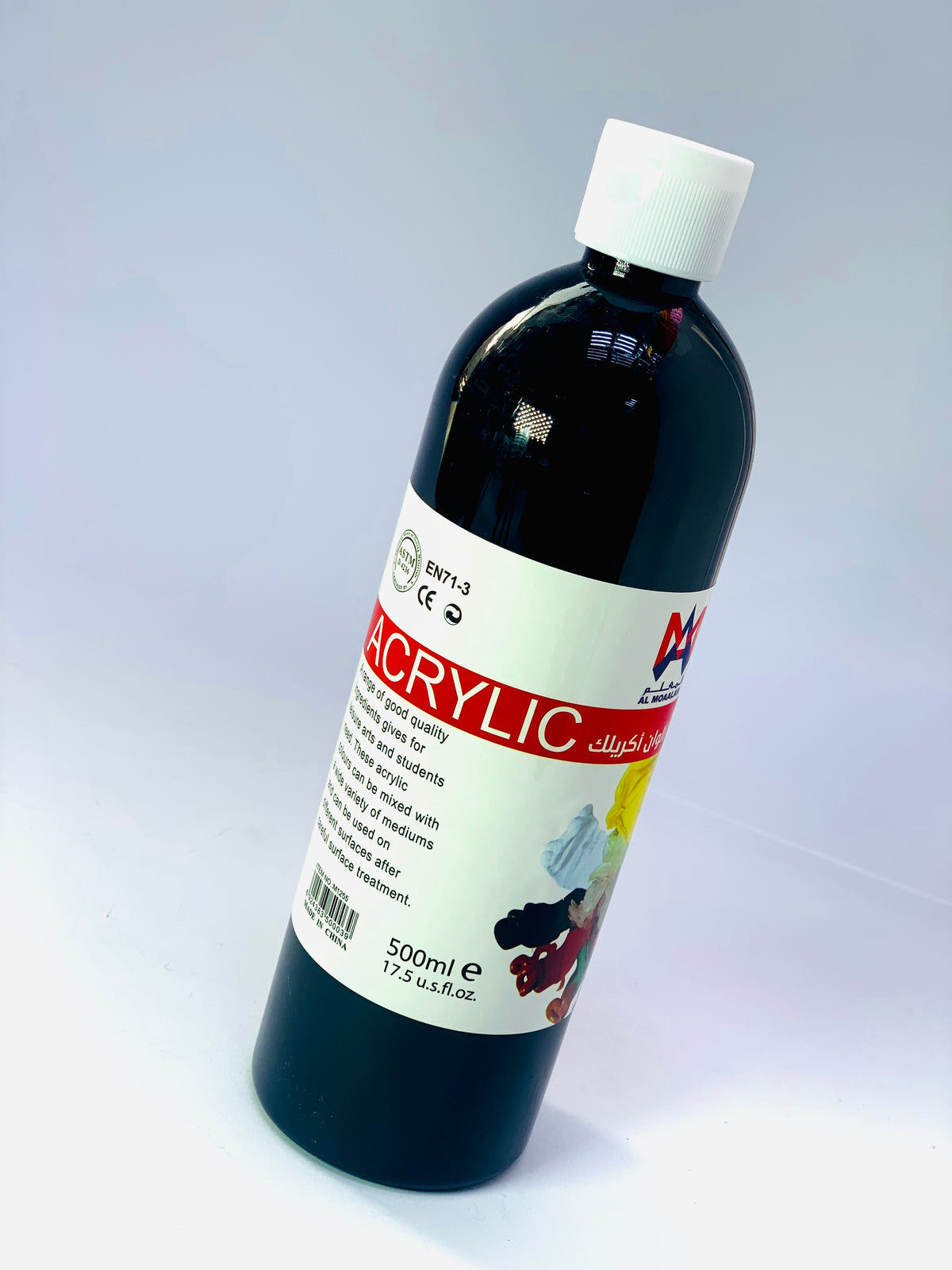 AL MOAALAM ACRYLIC BLACK 500ML