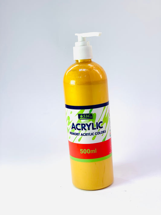 SBC ACRYLIC COLOR GOLD 500ML