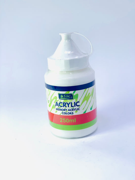 SBC ACRYLIC COLOR 250ML WHITE