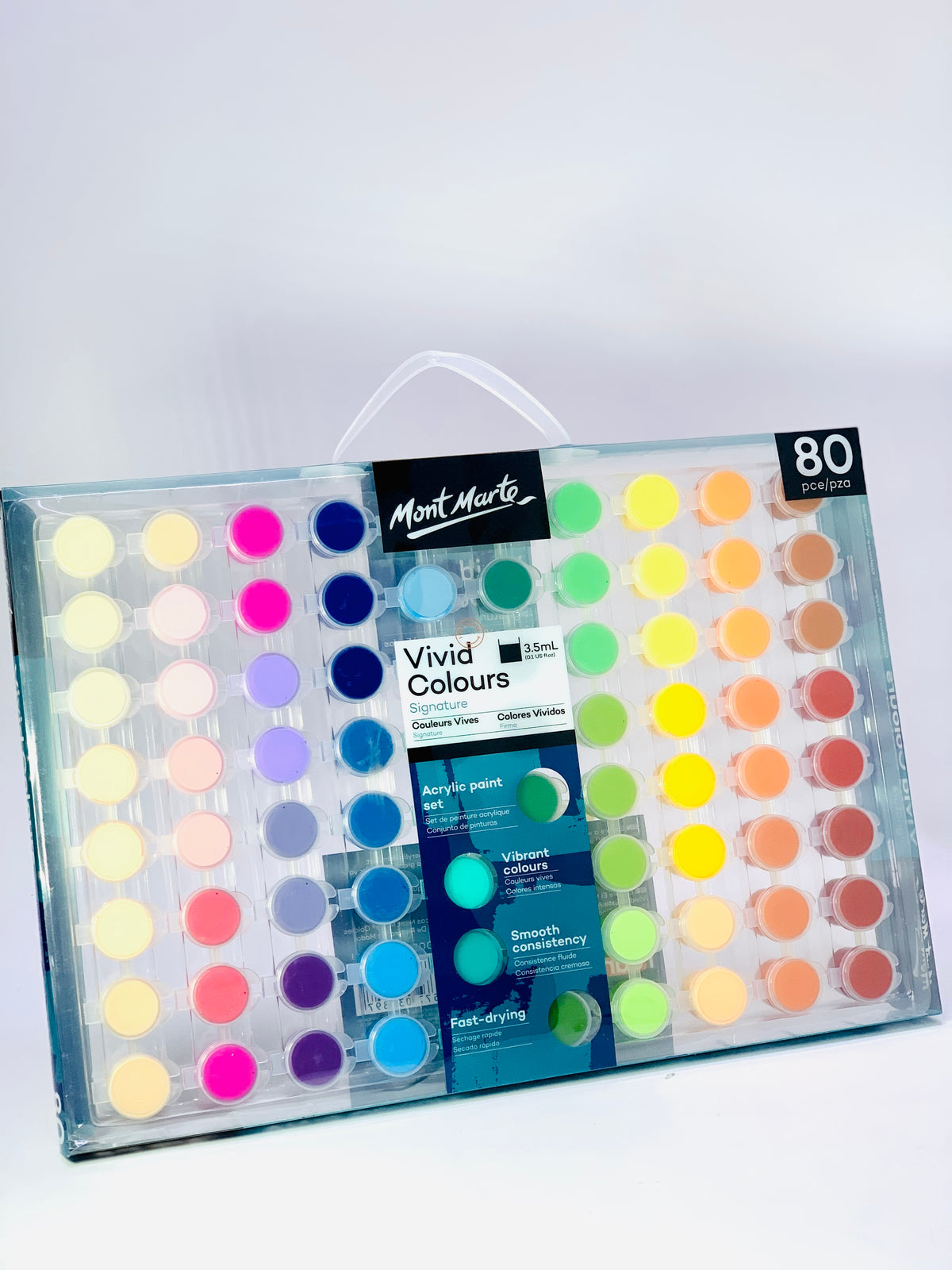 Mont Marte- Vivid Colours Acrylic Paint Set 80 Pcs Signature