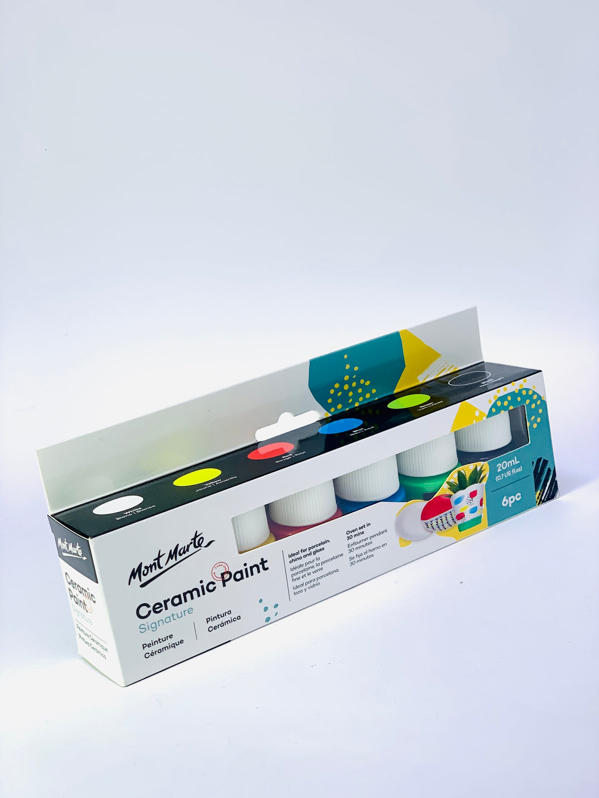 Mont Marte CERAMIC PAINT 20MLX6CLR