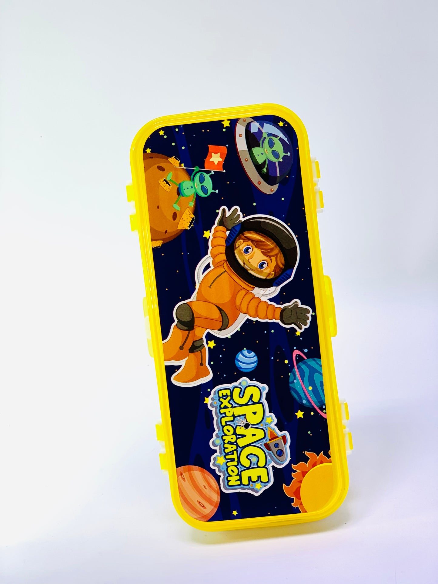 SPACE EXPLORATION PLASTIC PENCIL CASE