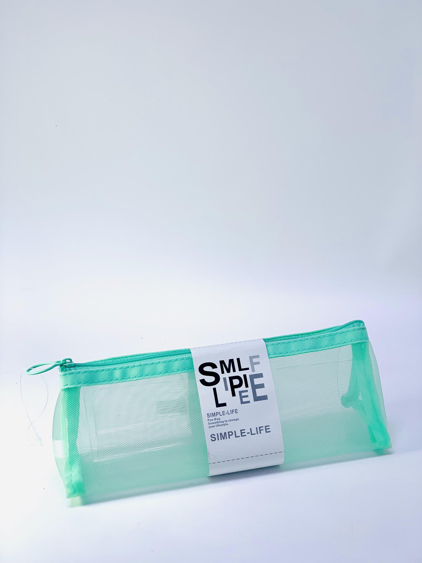SIMPLE LIFE GEEN TRANSPARANT PENCIL CASE