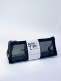 SIMPLE LIFE BLACK  TRANSPARANT PENCIL CASE