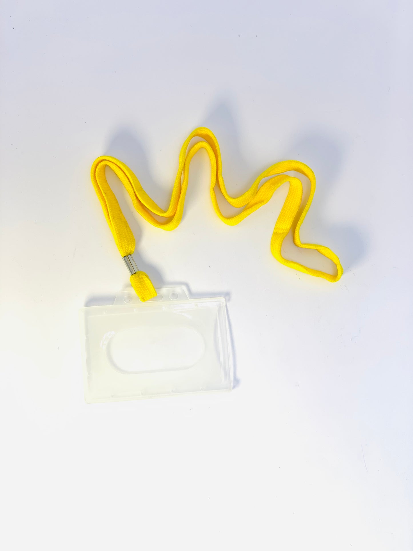 ID Card Holder with Lanyard COLOR YELLOW