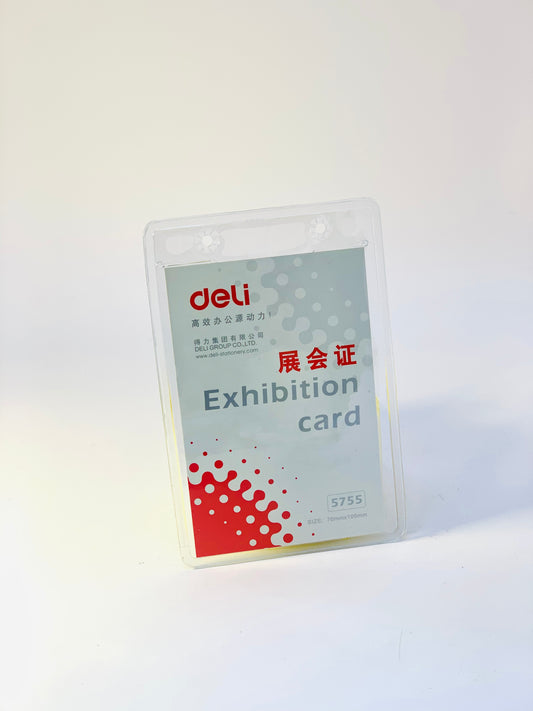 DELI CLEAR  ID HOLDER
