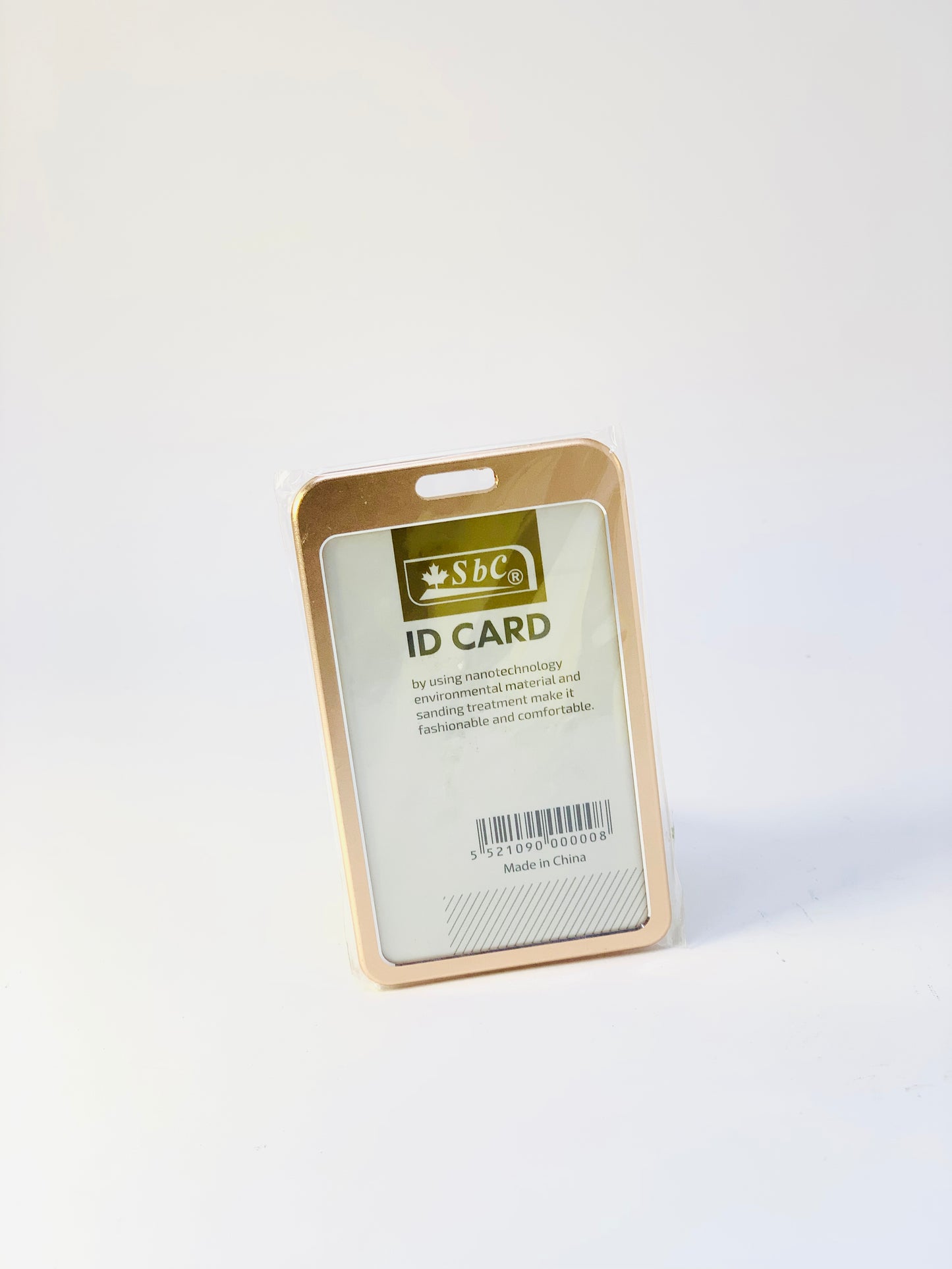 SBC  ID CARD HOLDER METAL GOLD