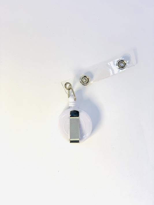 BADGE REEL WHITE COLOR