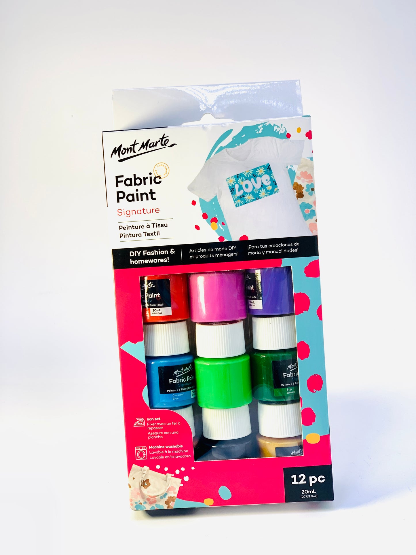 MONT MARTE FABRIC PAINT 12X20ML