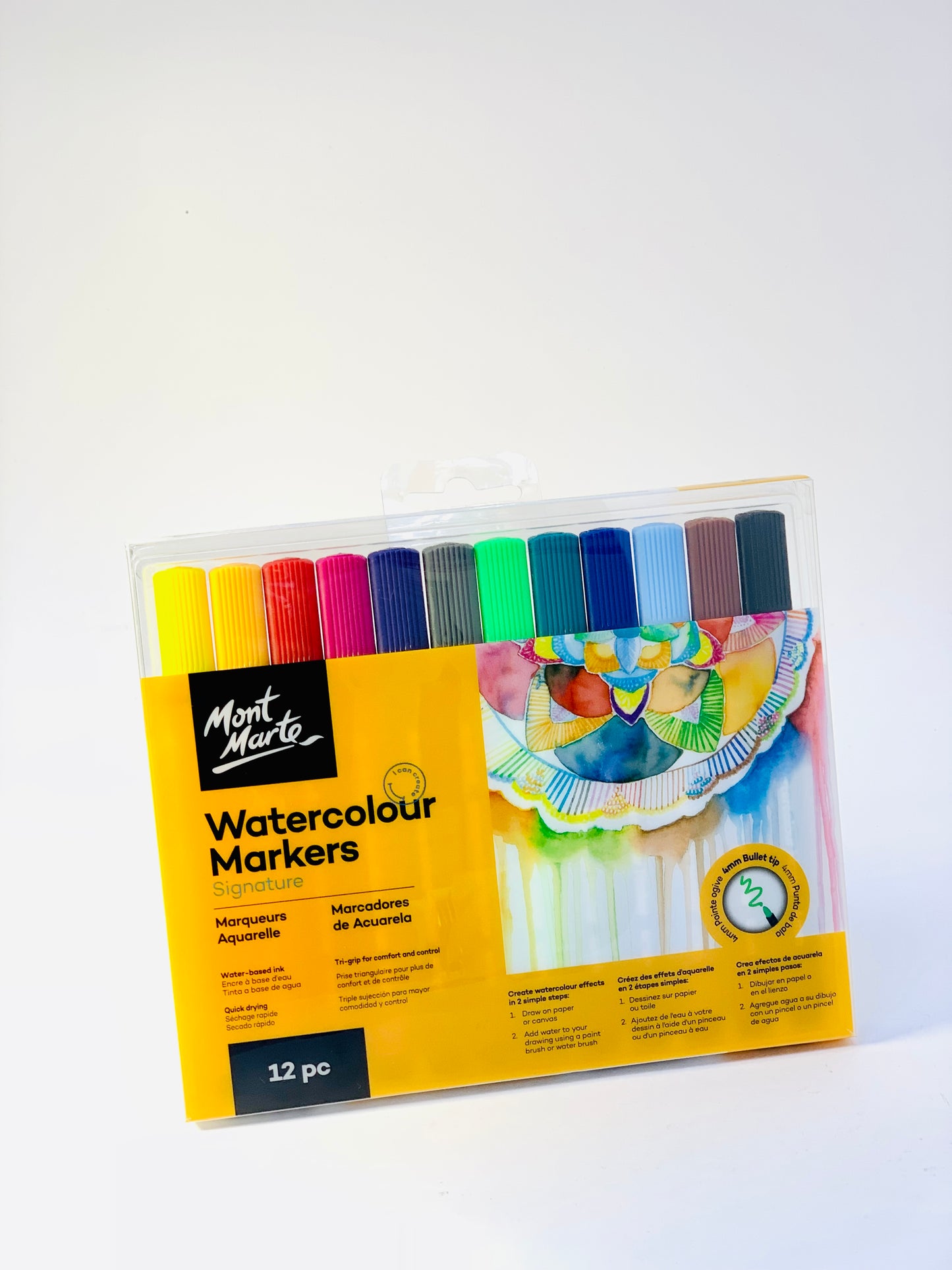 WATERCOLOUR MARKERS  12PCS