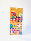 NUMBERS STICKERS