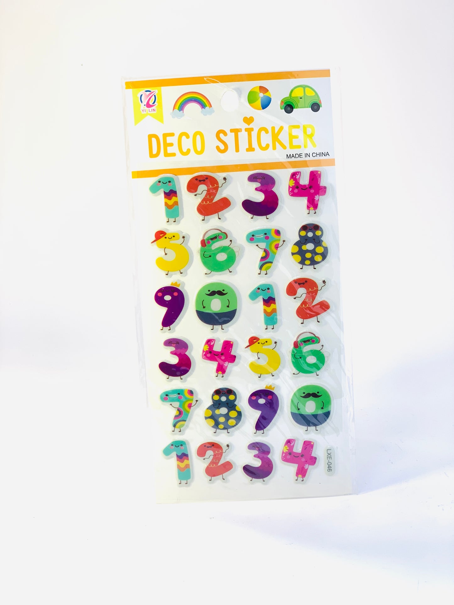 DECO NUMBERS STICKERS