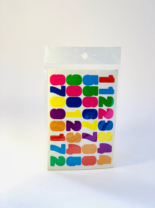NUMBER STICKER