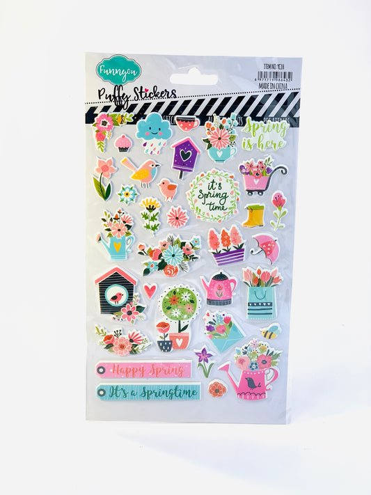 PUFFY FLOWER STICKER