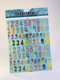 NUMBER STICKERS