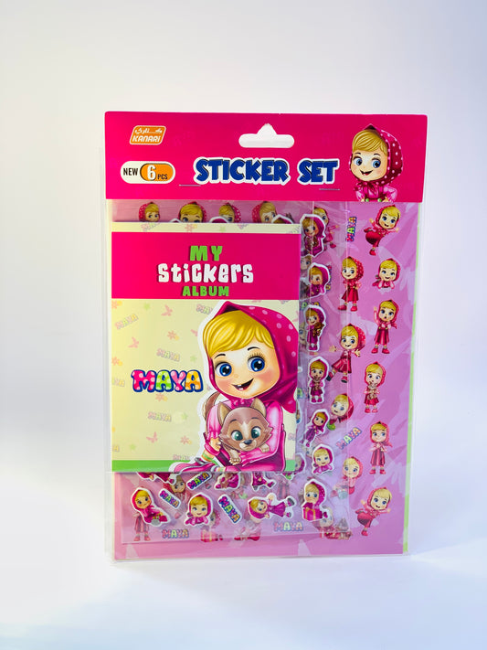 MAYA STICKER SET 6PCS