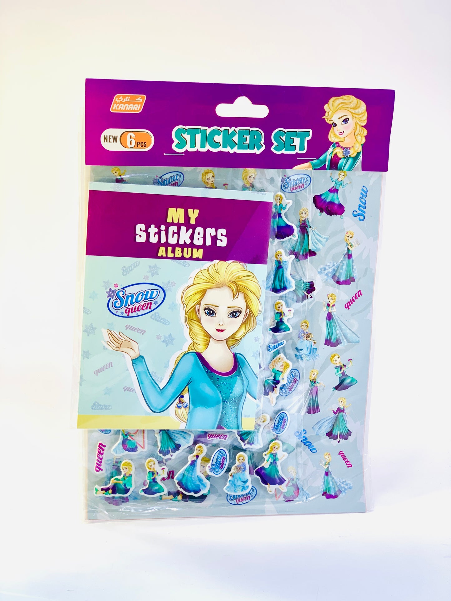 MY  STICKER ALBUM  SNOW QUEEN  6PCS