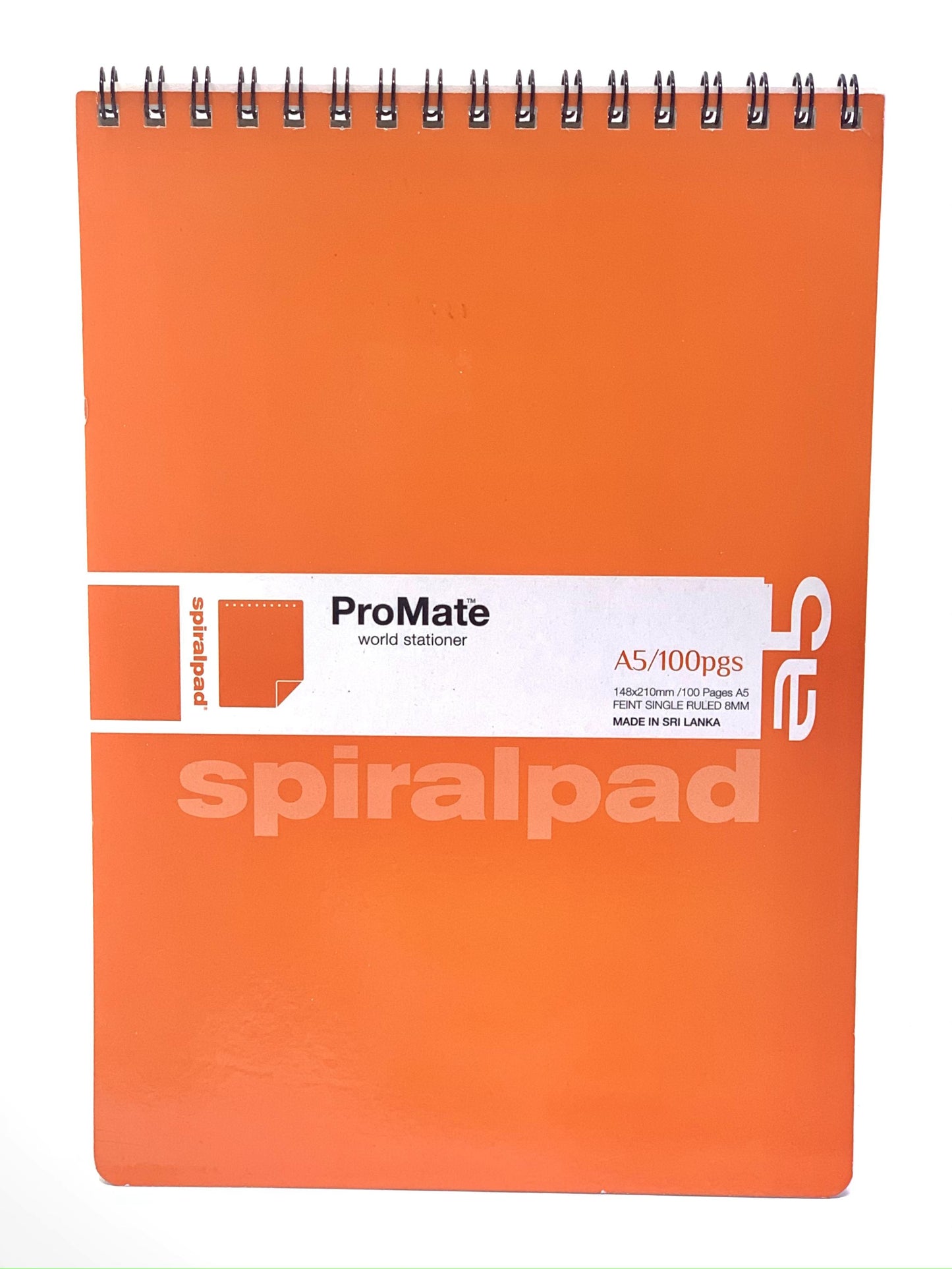 A5 PROMATE SPIRAL PAD SINGLE LINE