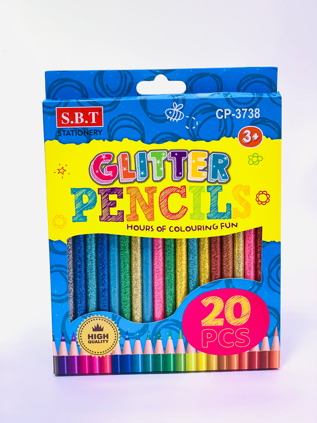 SBT GLITTER PENCIL HOUSE OF COLOURING FUN