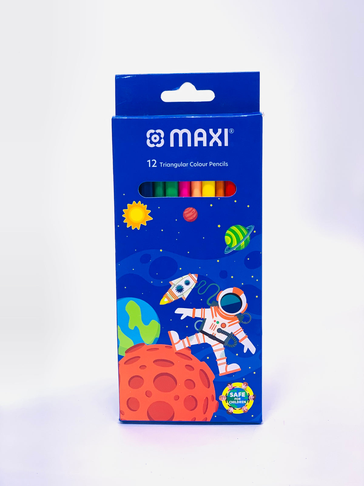 MAXI 1X12 TRAINGULAR COLOUR PENCIL