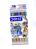 DOMS COLOURING PENCILS 1X24