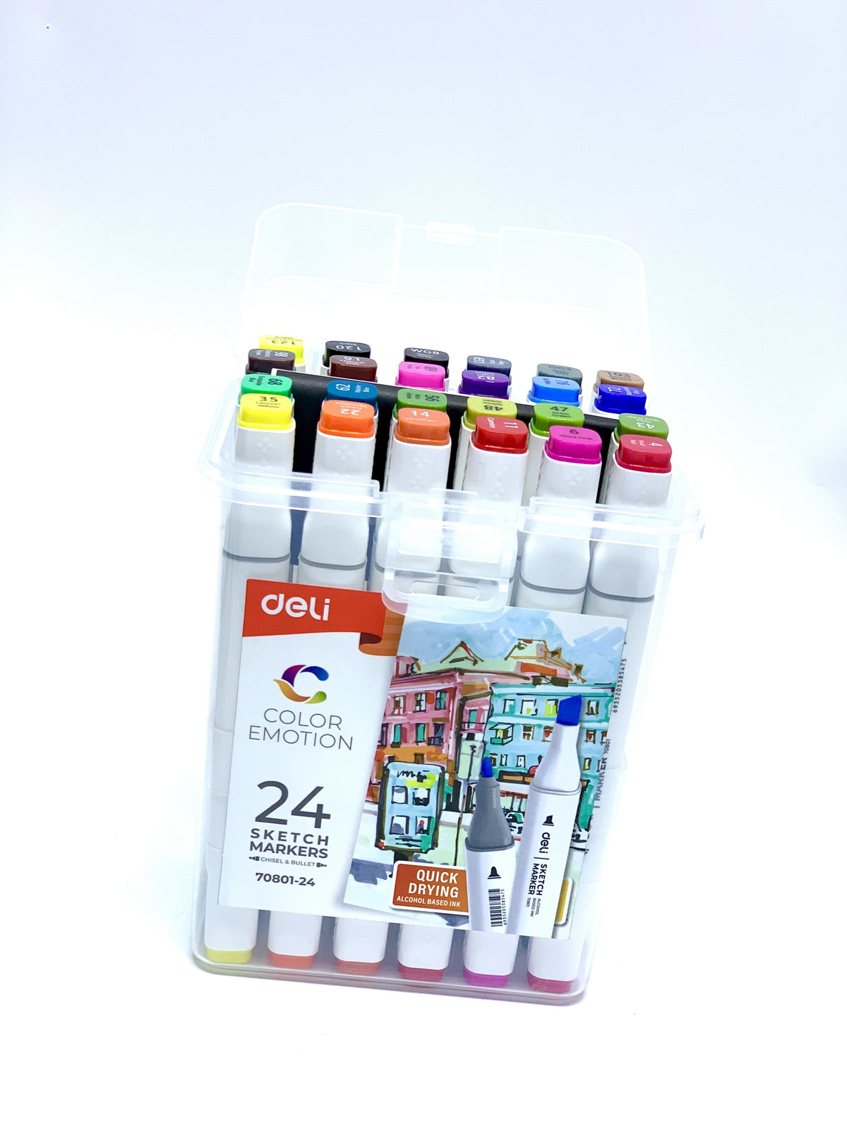 DELI COLOR EMOTION SKETCH MARKERS 1X24