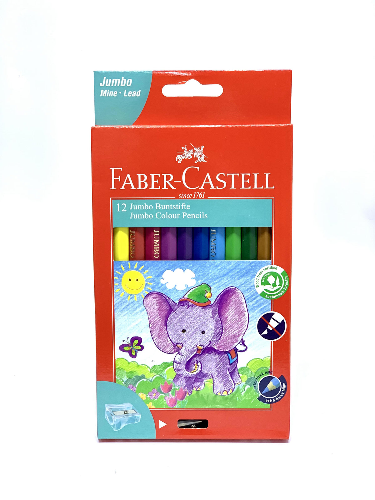 FABER CASTEL JUMBO COLOUR PENCIL 1X12