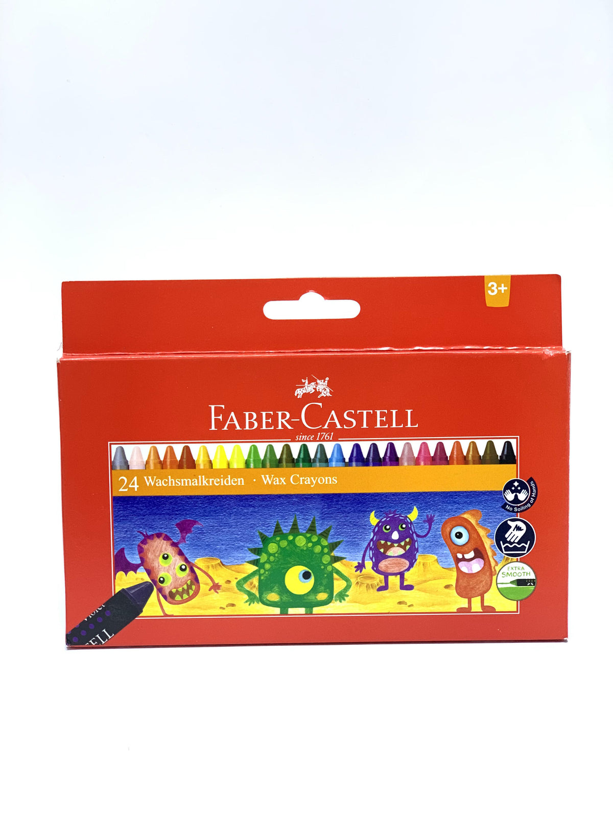 FABER CASTEL WAX CRAYONS 1X24