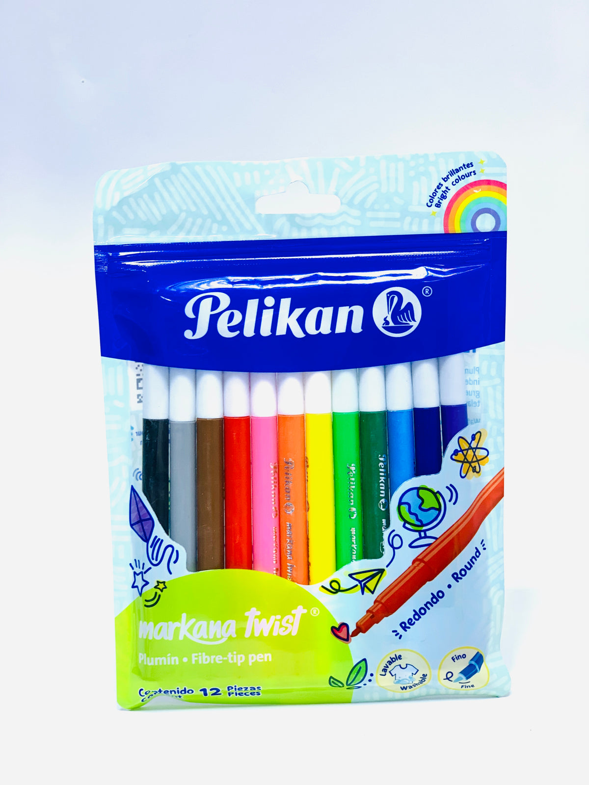 PELIKEN FIBRE TIP PEN MARKER 1X12