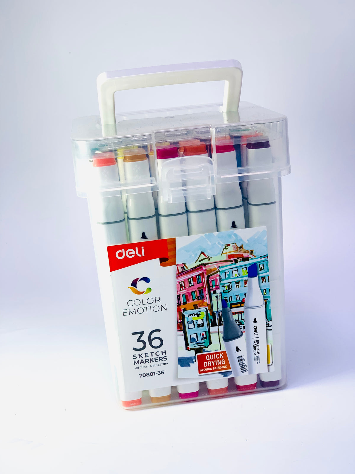 DELI COLOR EMOIO SKETCH MARKERS 1X36