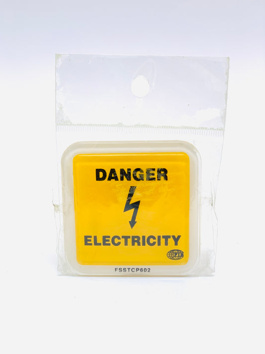DANGER ELECTRICITY SIGN GLASS STICKER