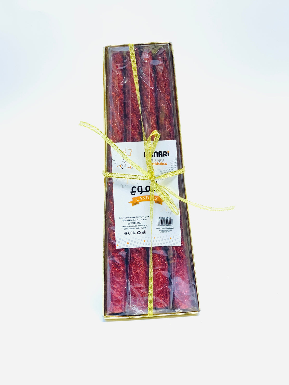 RED GLITTR CANDLE