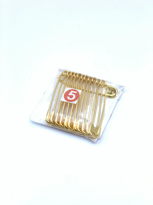 Large Safety Pins 2.2 inches gold