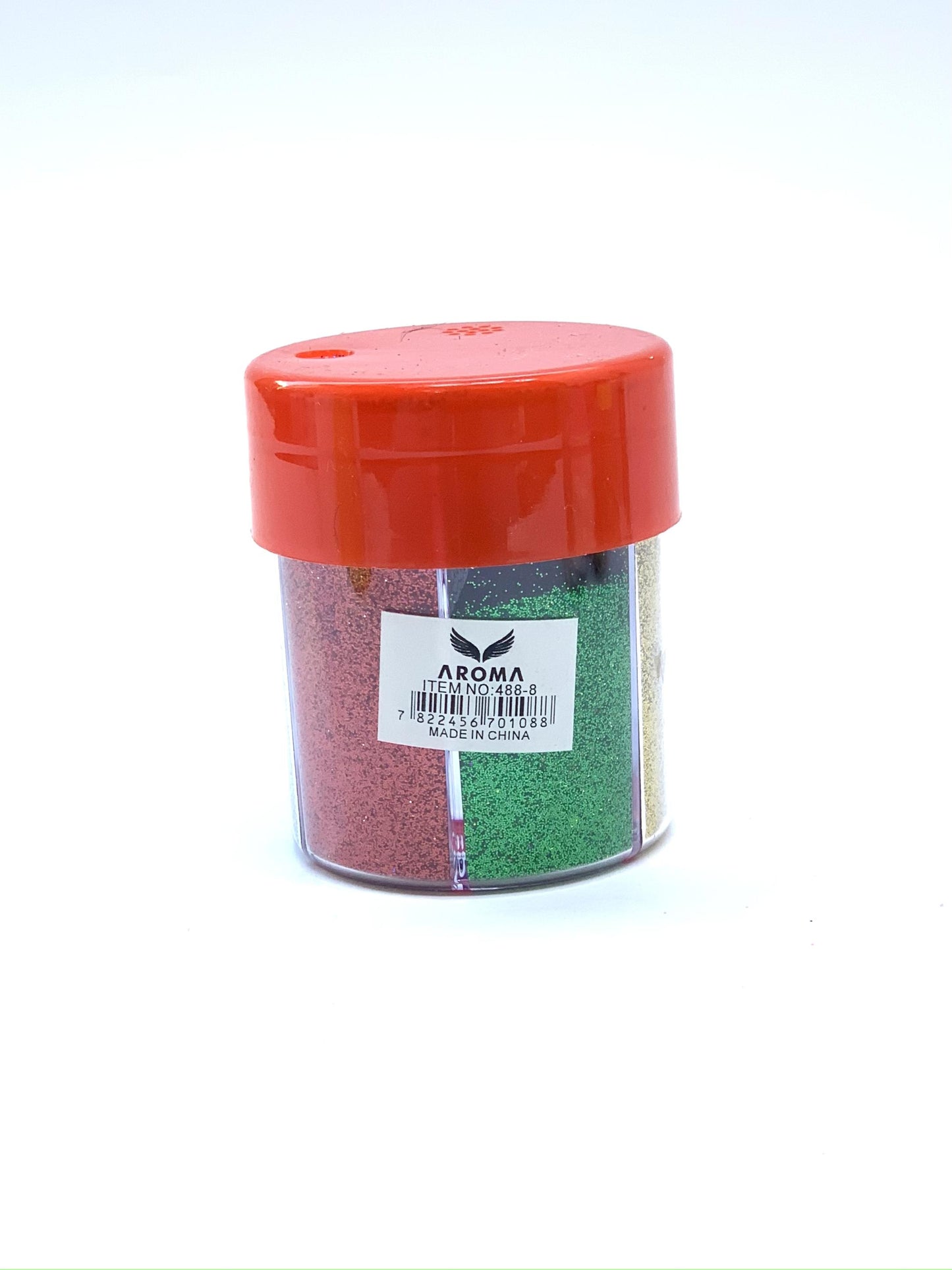 SIX MULTICOLOR GLITTER