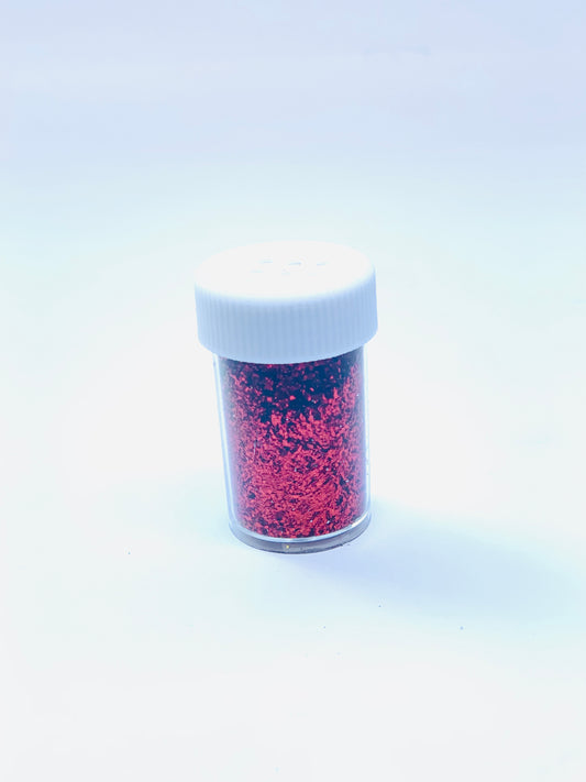 RED  Craft Glitter for Slime Tumbler Arts, Cosmetic Glitter
