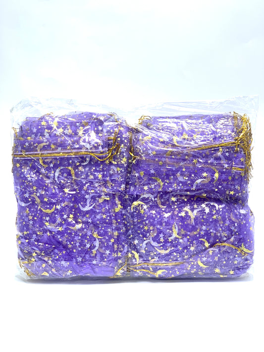 Transparent Organza Gift Bag purple 1x24 (10x8)cm